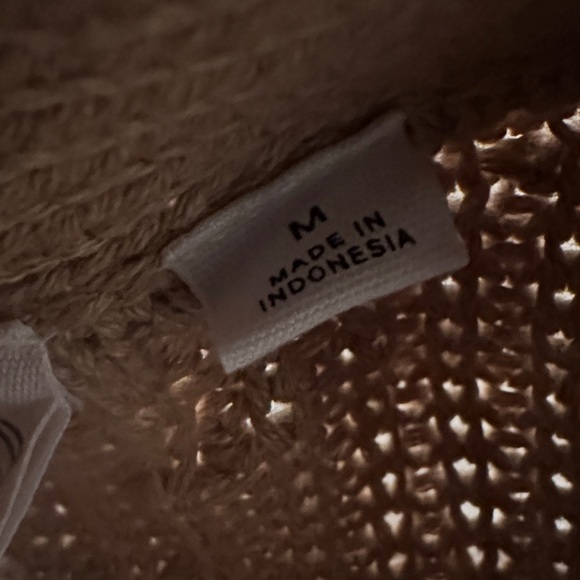 Striped Tan and Black Women's Sweater - Picture 4 of 8